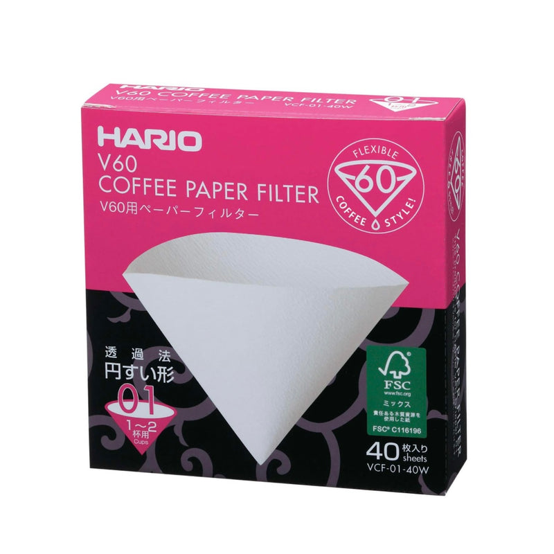 Hario V60 Filters 01 (40 Pack)